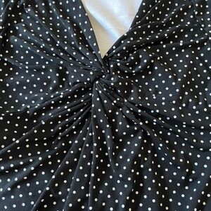 Black and White Polka Dot Fabric